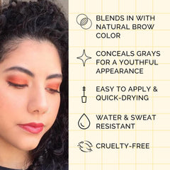 Elizabeth Mott applied on brows example for natural fuller look