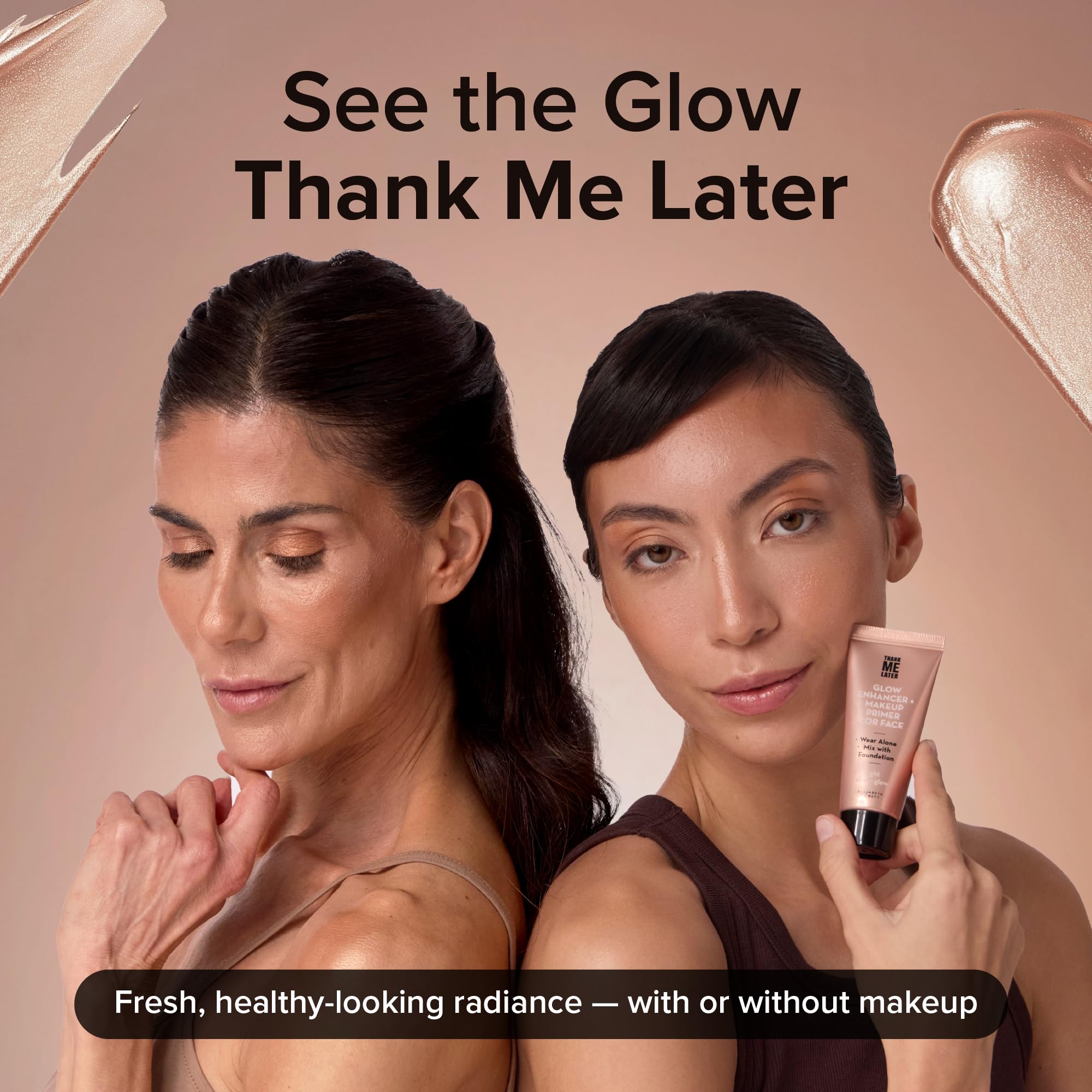 product on bathroom vanity with mirror showing everyday routine and polished look