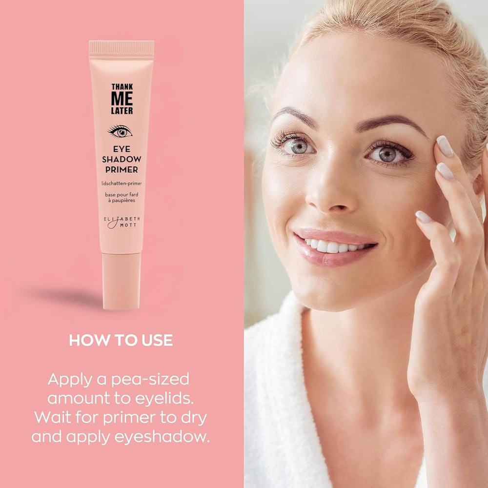 Elizabeth Mott eye primer before and after eyeshadow for enhanced color
