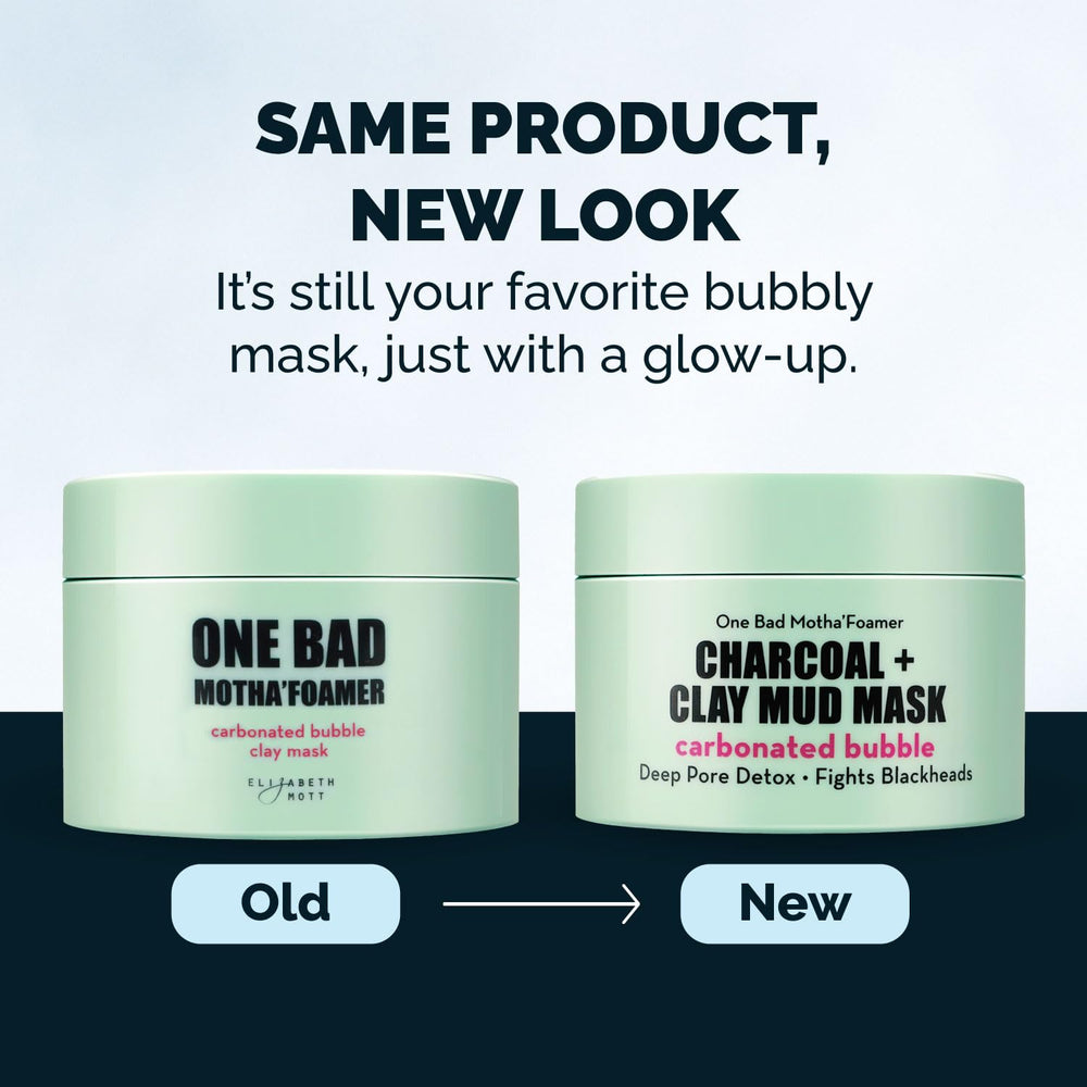 Elizabeth Mott updated outer packaging showing new design and brand recognition