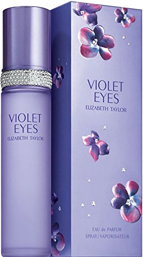 Elizabeth Taylor Violet Eyes spray in use demonstrating easy application and mist