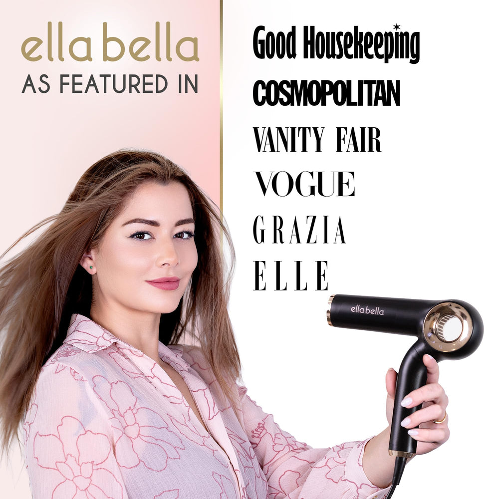 ELLA BELLA open dryer ready to use with ergonomic grip benefit