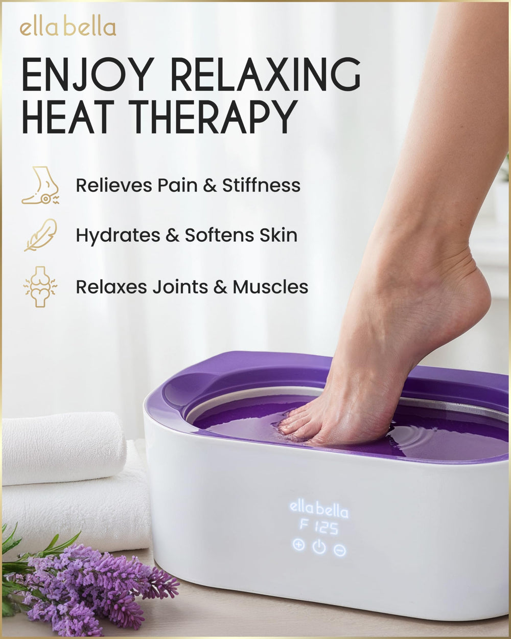 ELLA BELLA lavender-scented wax packs with refill convenience