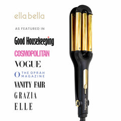 ELLA BELLA open waver held in hand showing scale and lightweight handling benefit