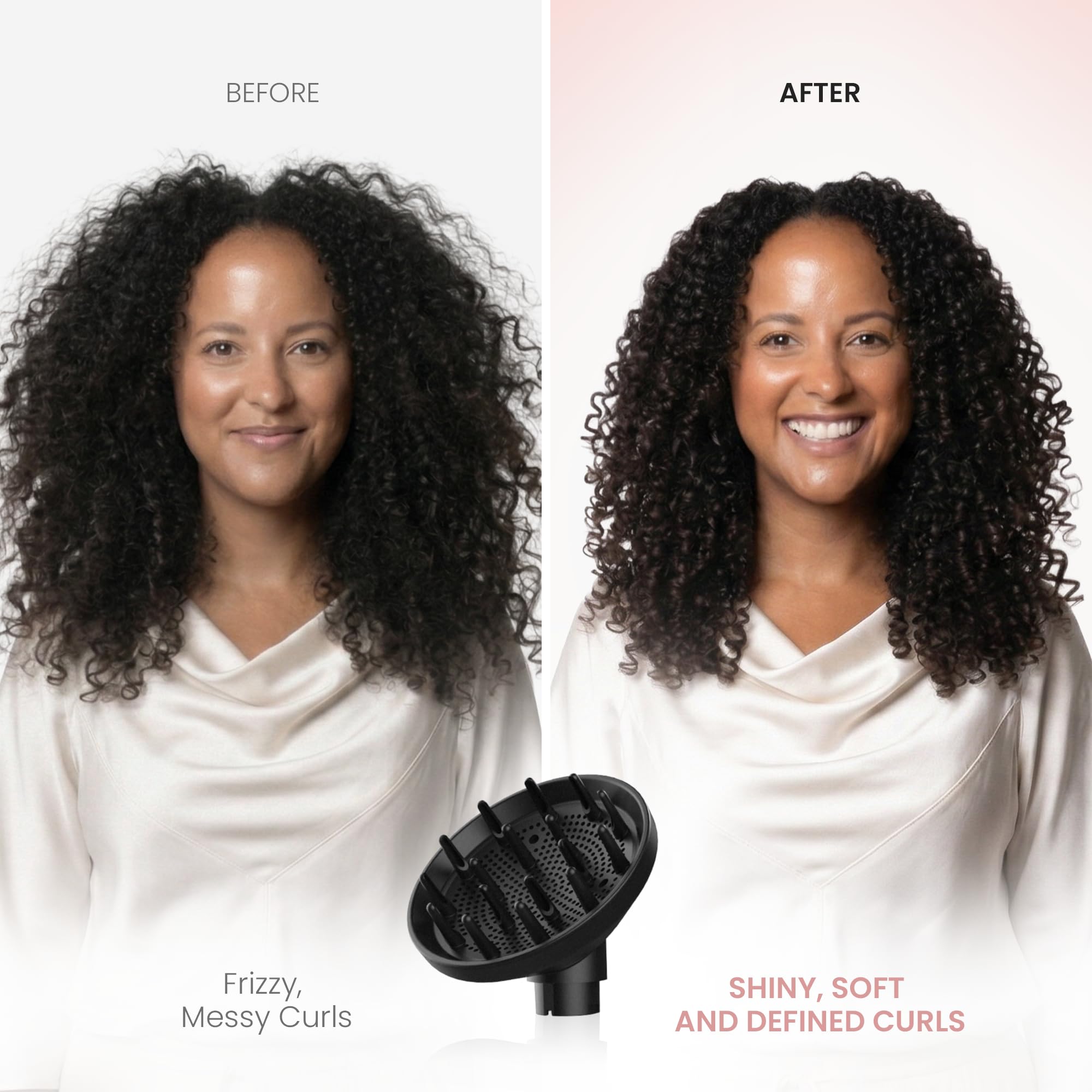 ELLA BELLA contoured prongs side view lifting roots gently for added volume