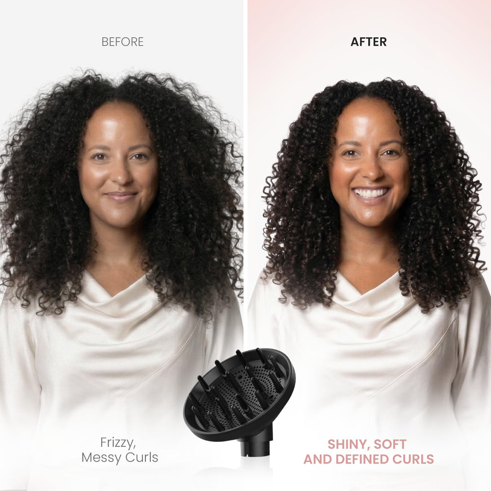 ELLA BELLA contoured prongs side view lifting roots gently for added volume