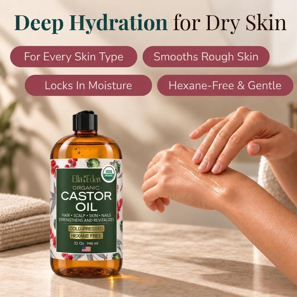 Ella & Eden massaged into elbow to moisturize dry skin and restore softness
