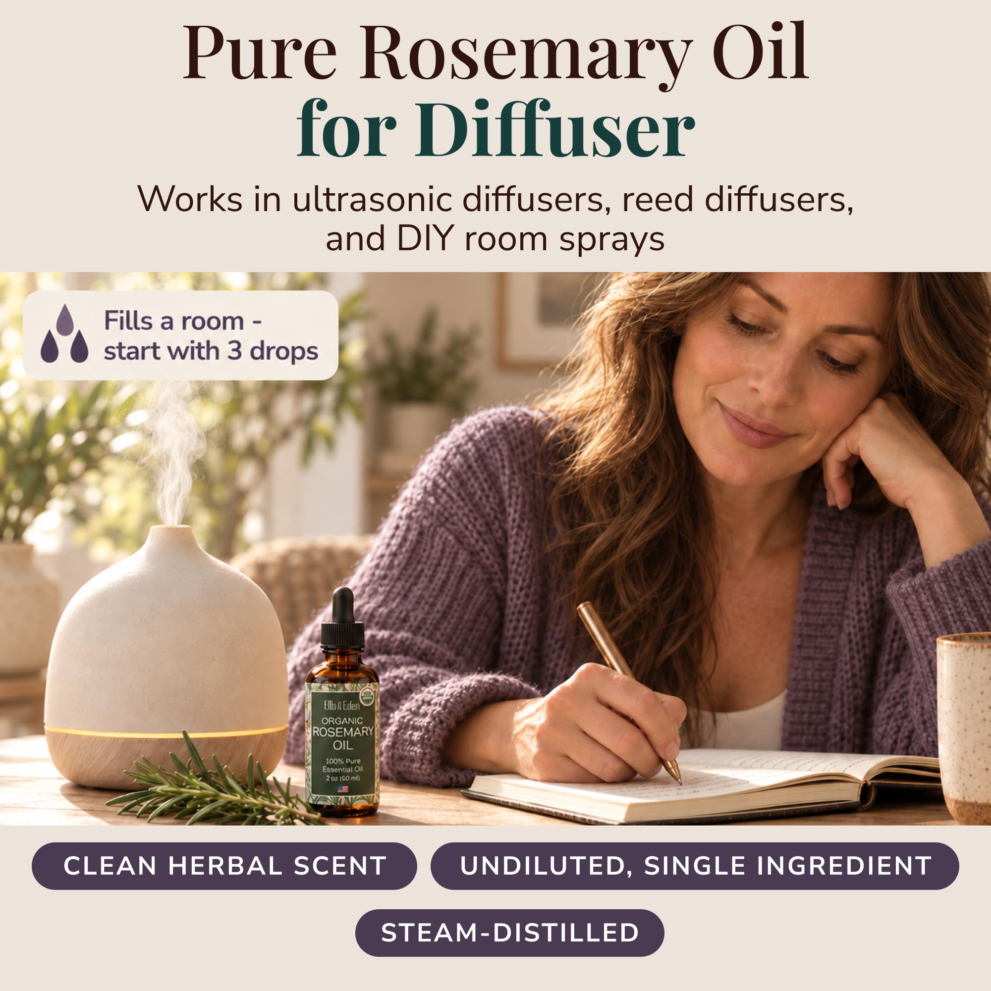 Ella & Eden dropper dispensing oil for precise dosing and easy application