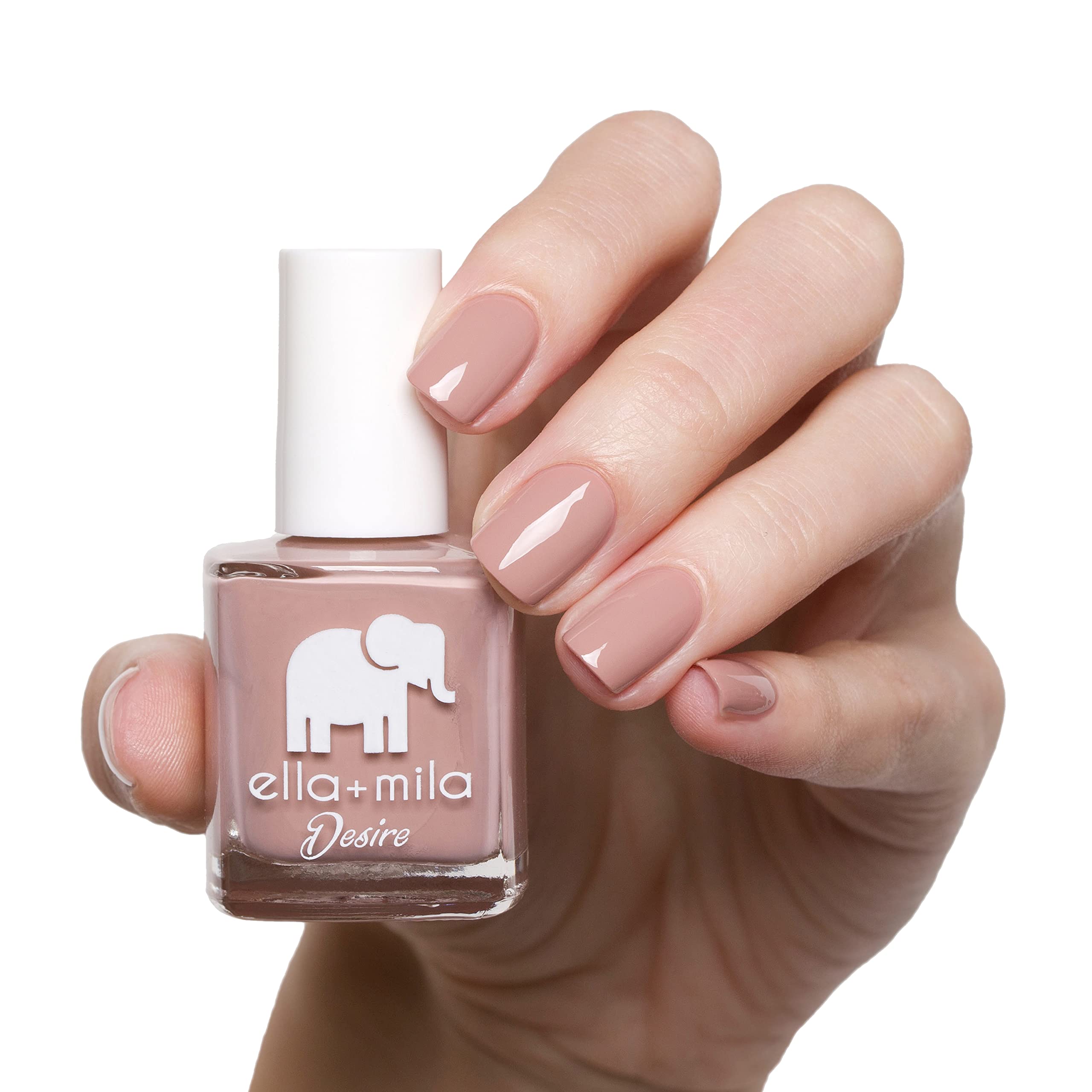 ella+mila close-up of polish texture highlighting even coverage benefit