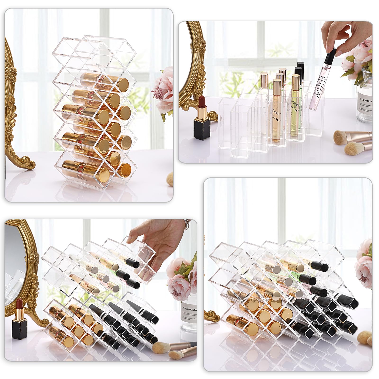 ELLDOO holding rollerball perfumes in use for quick selection benefit