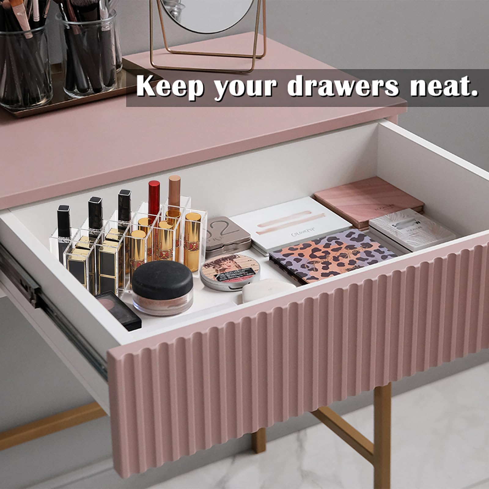 ELLDOO on a vanity with candles and mirror showing stylish display benefit