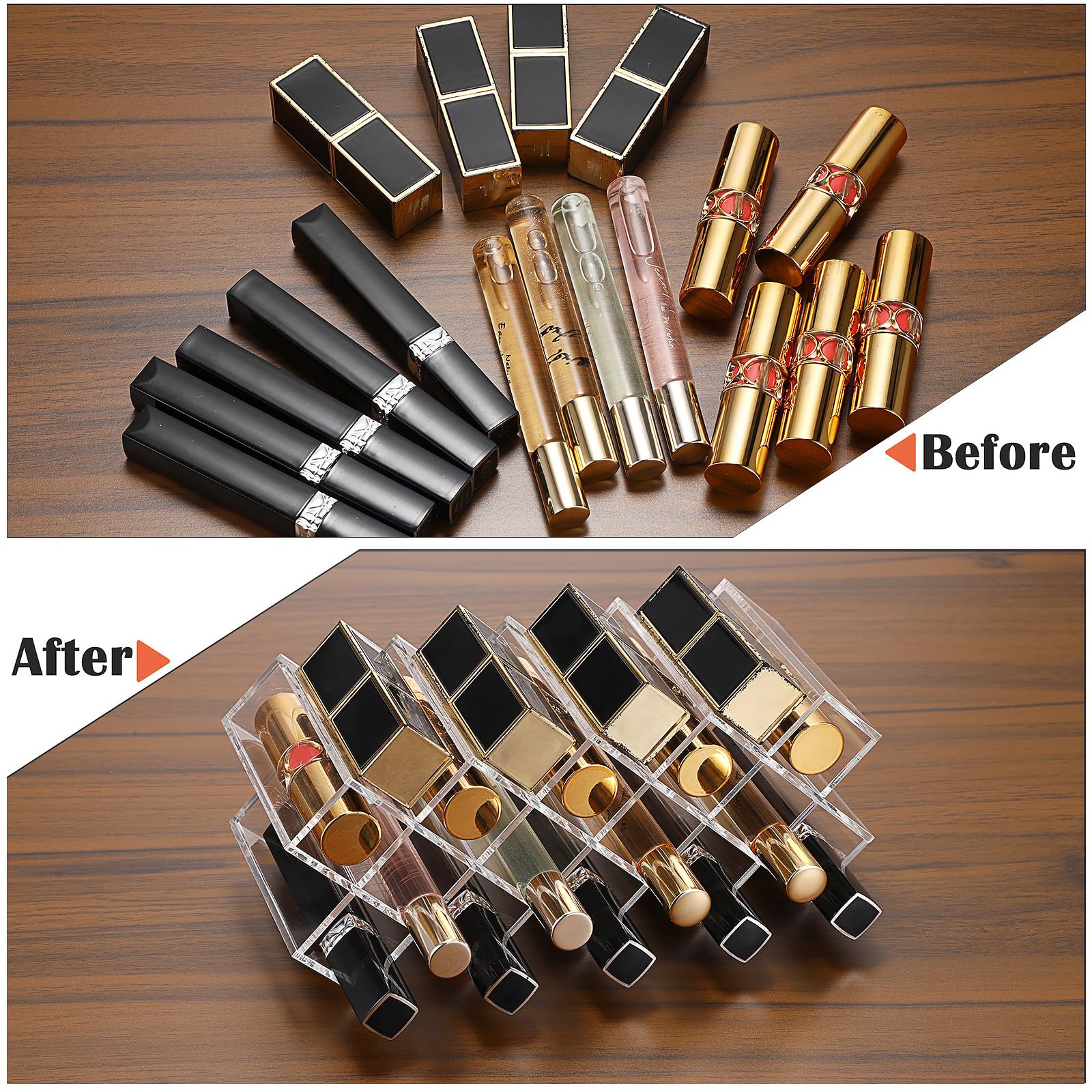 ELLDOO storing lip gloss and lipsticks to organize makeup benefit
