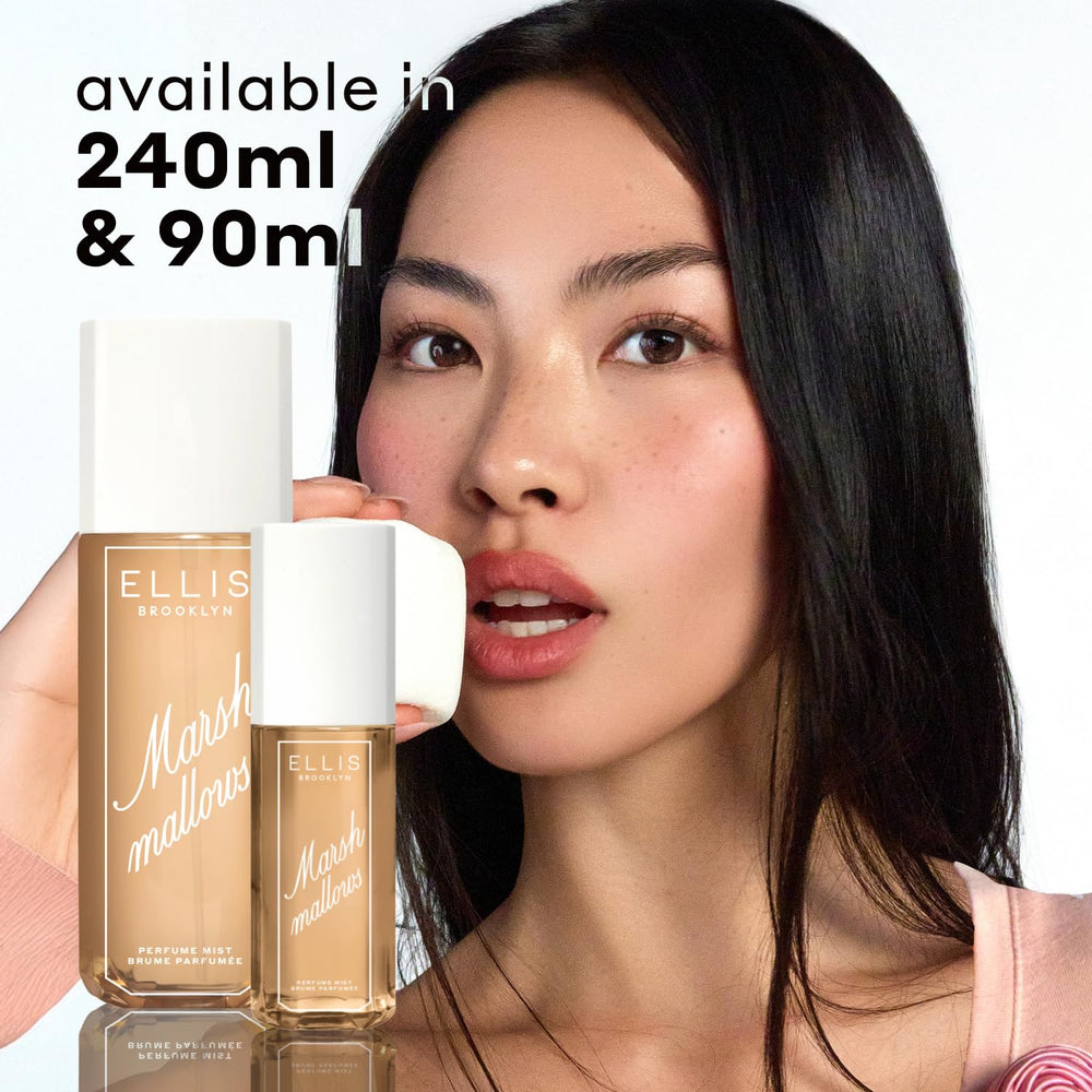 Ellis Brooklyn mist spray in motion illustrating fine texture and easy application
