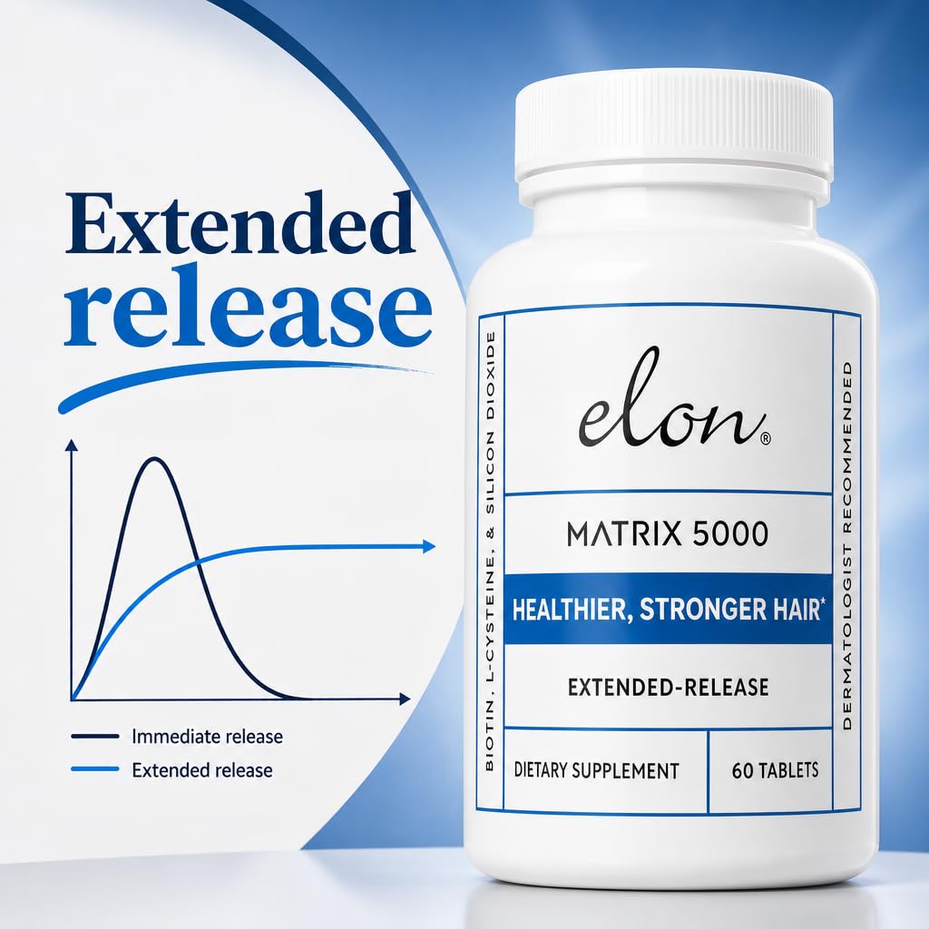 Elon Matrix 5000 label and nutrition facts showing ingredients and transparency benefit