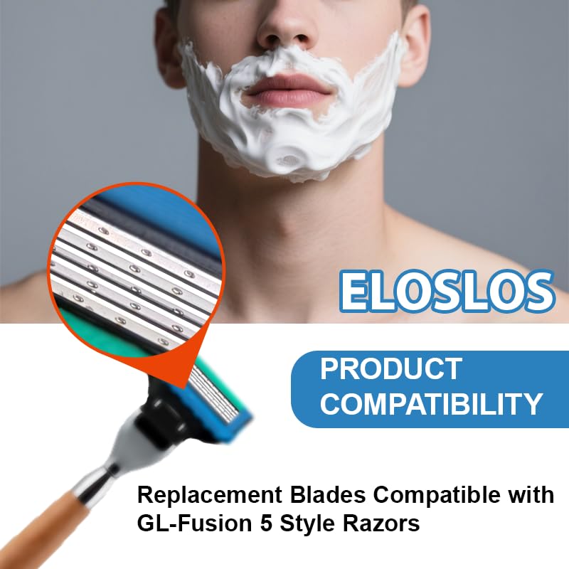 Eloslos blade edge detail highlighting polished finish for smoother shaves