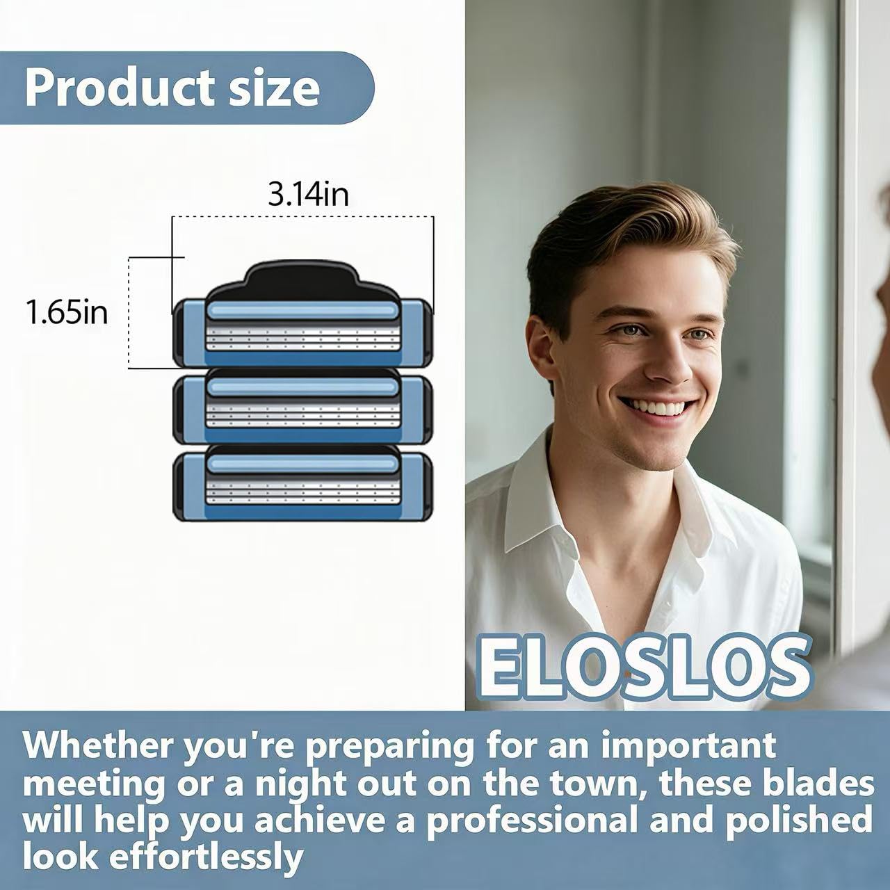 Eloslos blue cartridge detail showing durable housing and secure fit