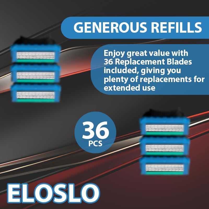 Eloslos close-up of five-layer blades showing precise cutting quality