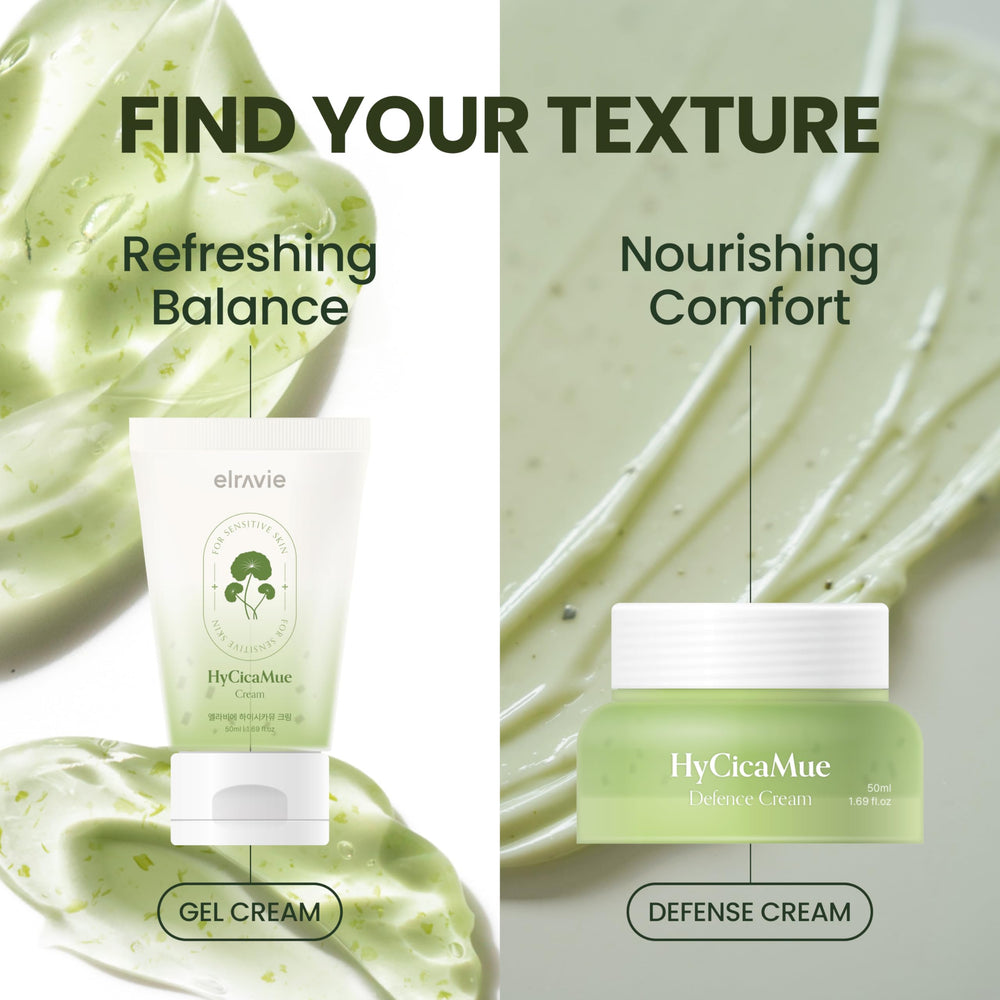 elravie ingredients label highlighting CICA and vegan mucin, shows clean formula