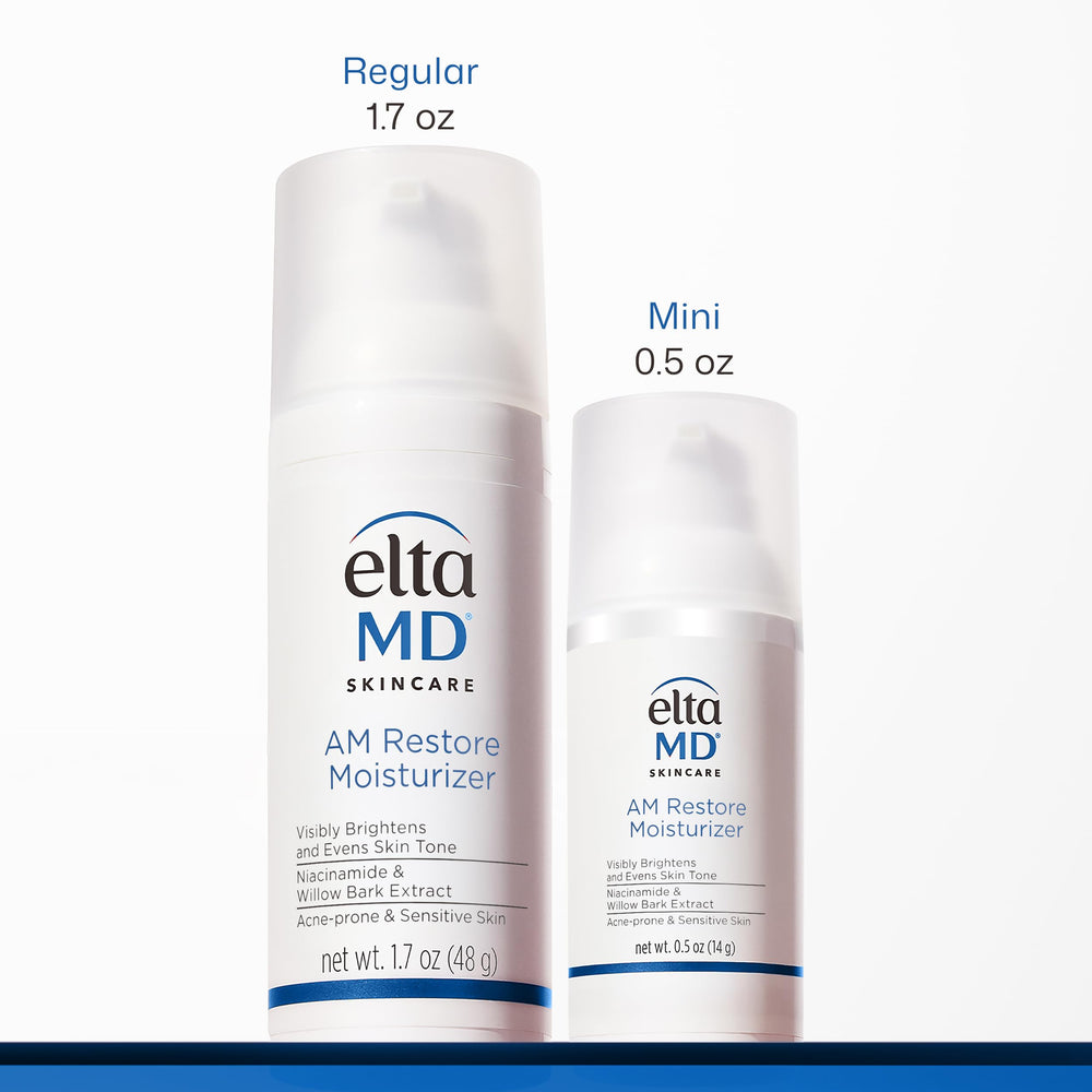 EltaMD AM Restore creamy lightweight texture spread on hand for fast-absorbing hydration