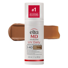 EltaMD deep tinted front packaging showing SPF 40 protection