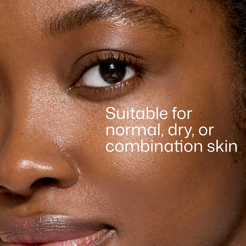 EltaMD worn under makeup showing compatibility and non-pilling benefit