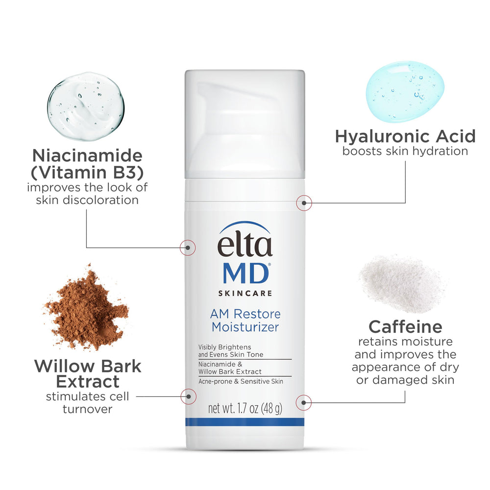 EltaMD in hand pumping lotion demonstrating easy application benefit