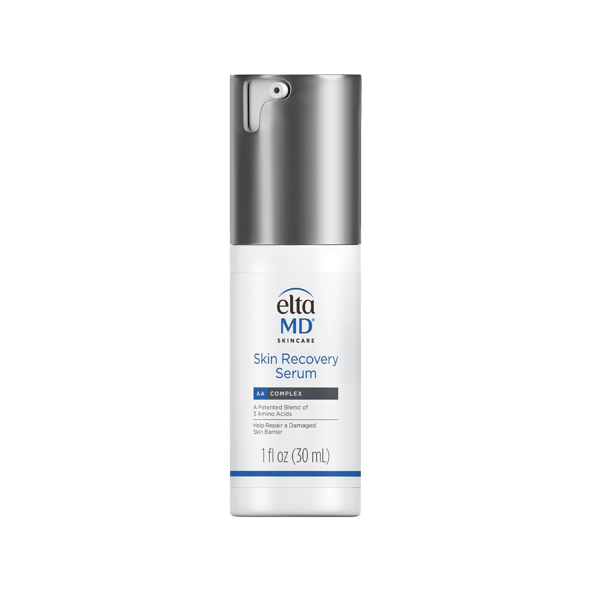 EltaMD front packaging of Skin Recovery Serum showing clean professional design and calming effect