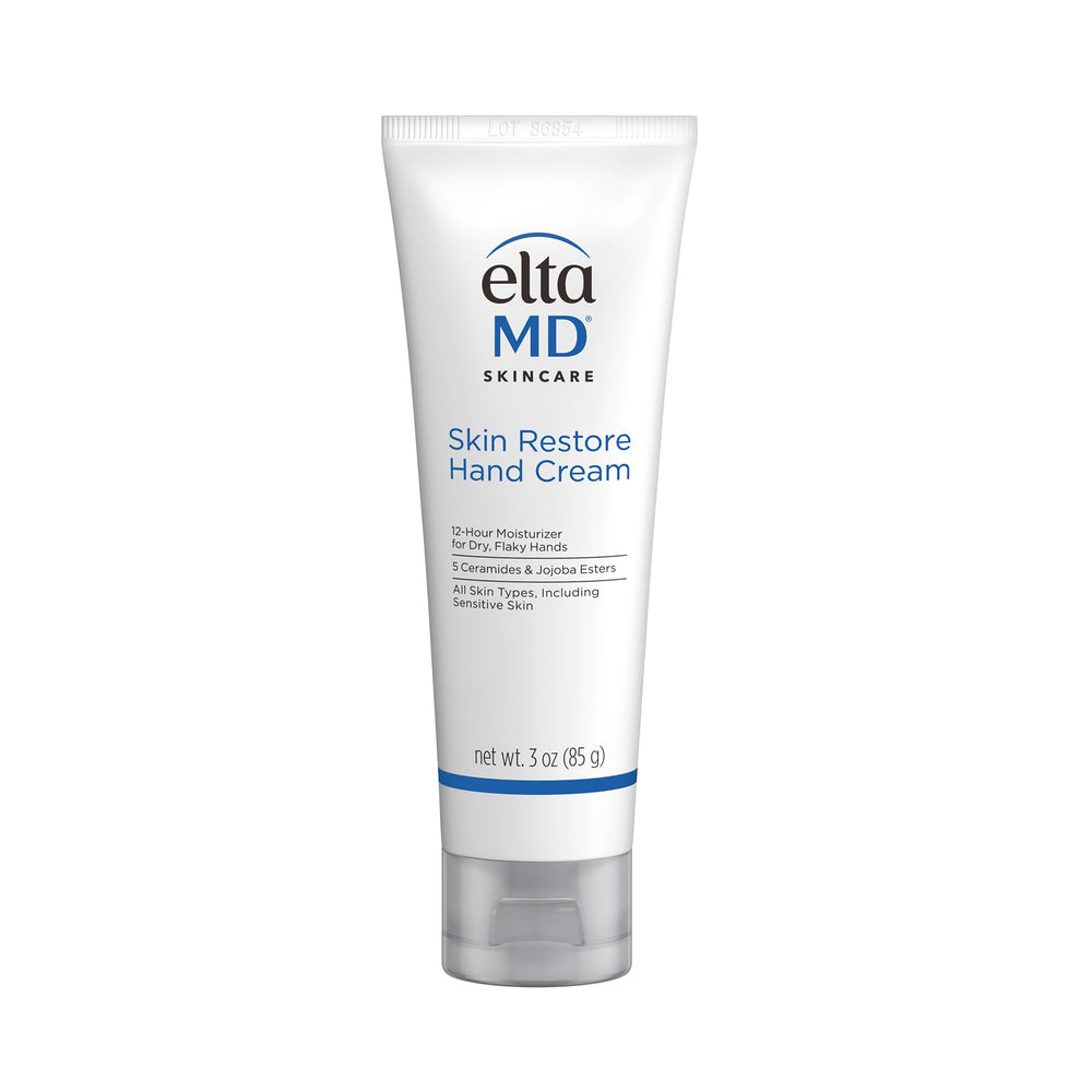 EltaMD front packaging showing tube and label, clear product identification and benefits