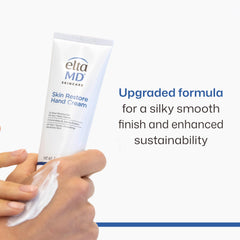 EltaMD cream texture close-up demonstrating silky absorption and non-greasy finish