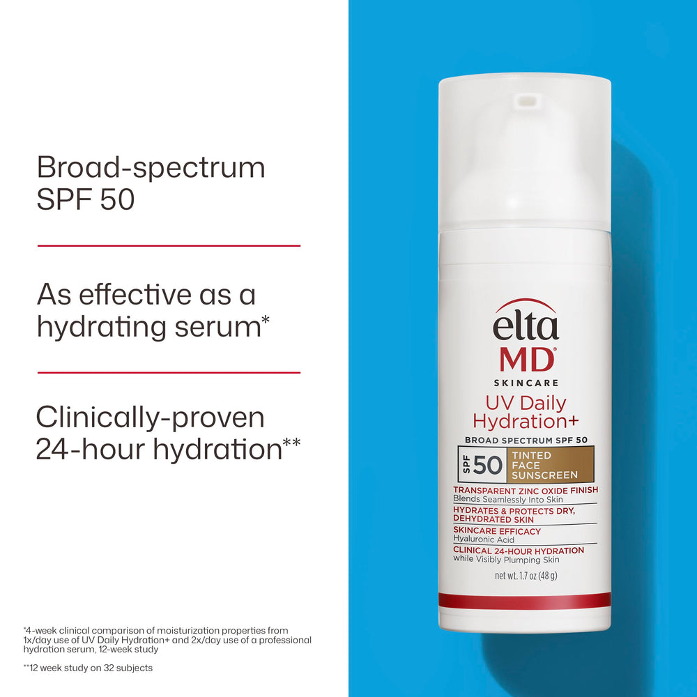 EltaMD next to sunglasses on a table, brand protects skin during outdoor activities