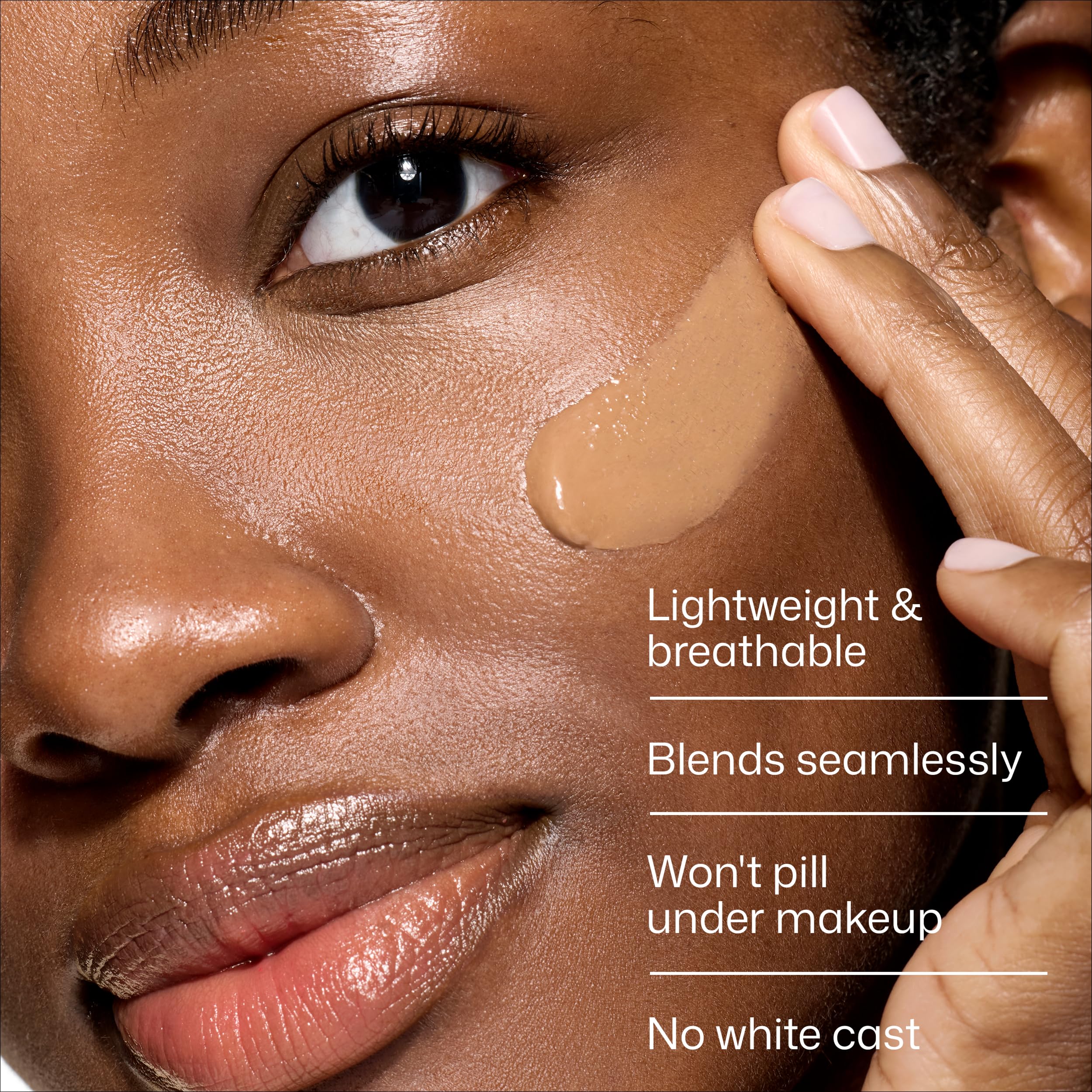 EltaMD lotion texture swirl showing blendable lightweight finish