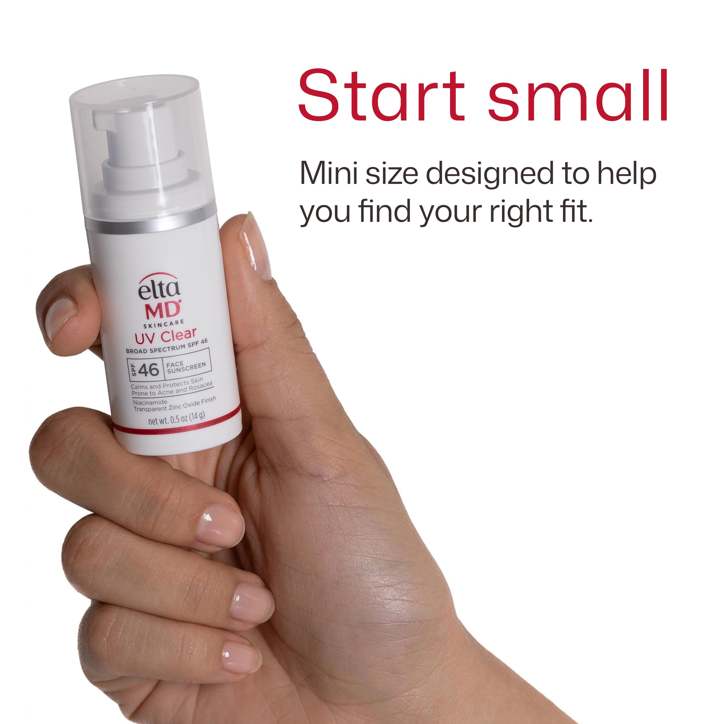 EltaMD UV Clear texture close-up illustrating silky, lightweight sunscreen finish