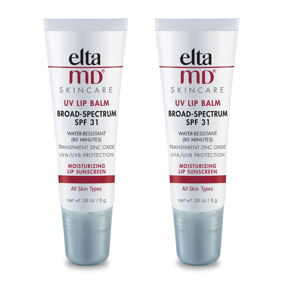 EltaMD front packaging showing SPF 36 protection and clear finish benefit