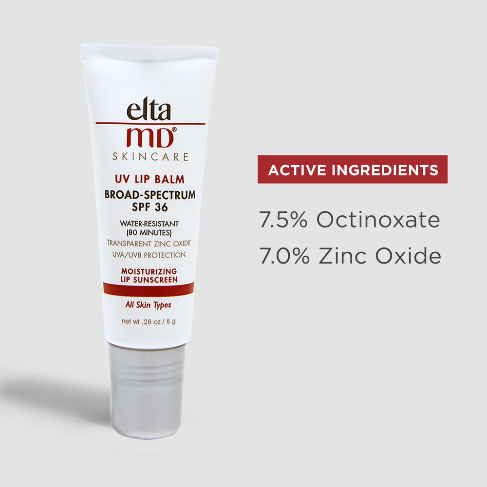 EltaMD next to hand to show compact travel size and portability benefit