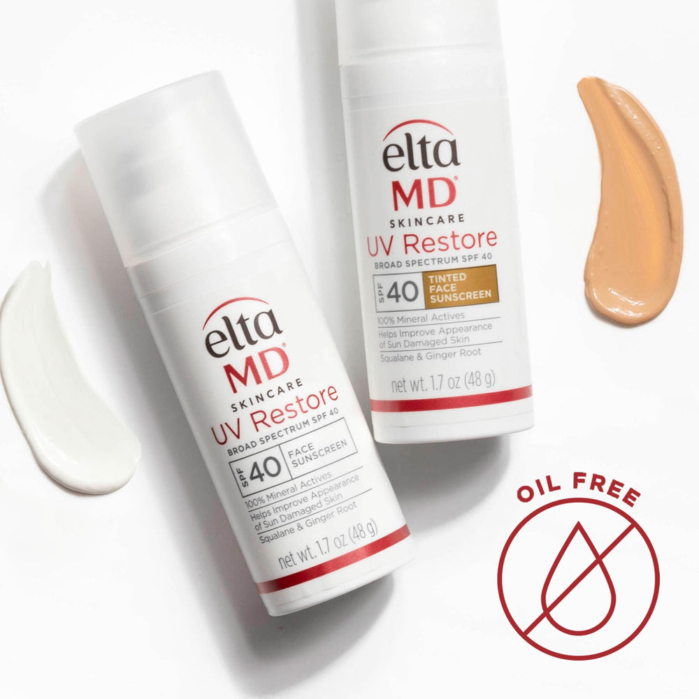 EltaMD applied on hand demonstrating blendable tint and moisture