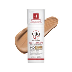 EltaMD front packaging showing SPF 40 and tinted mineral benefit
