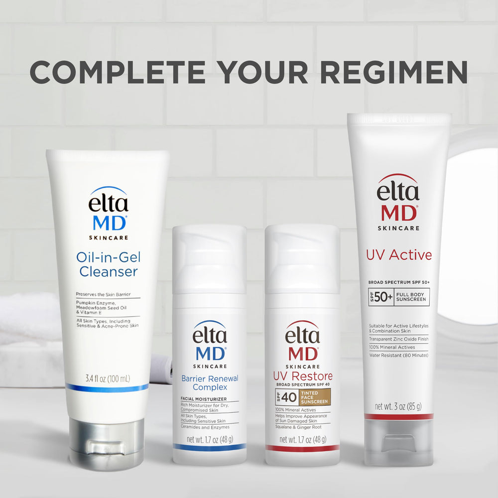 EltaMD UV Restore ingredient hero squalane droplet highlighting hydration benefit