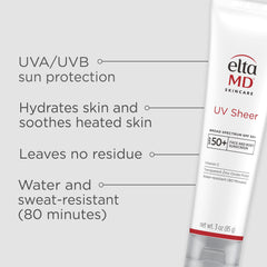 EltaMD 3 oz tube beside hand for scale and easy travel convenience