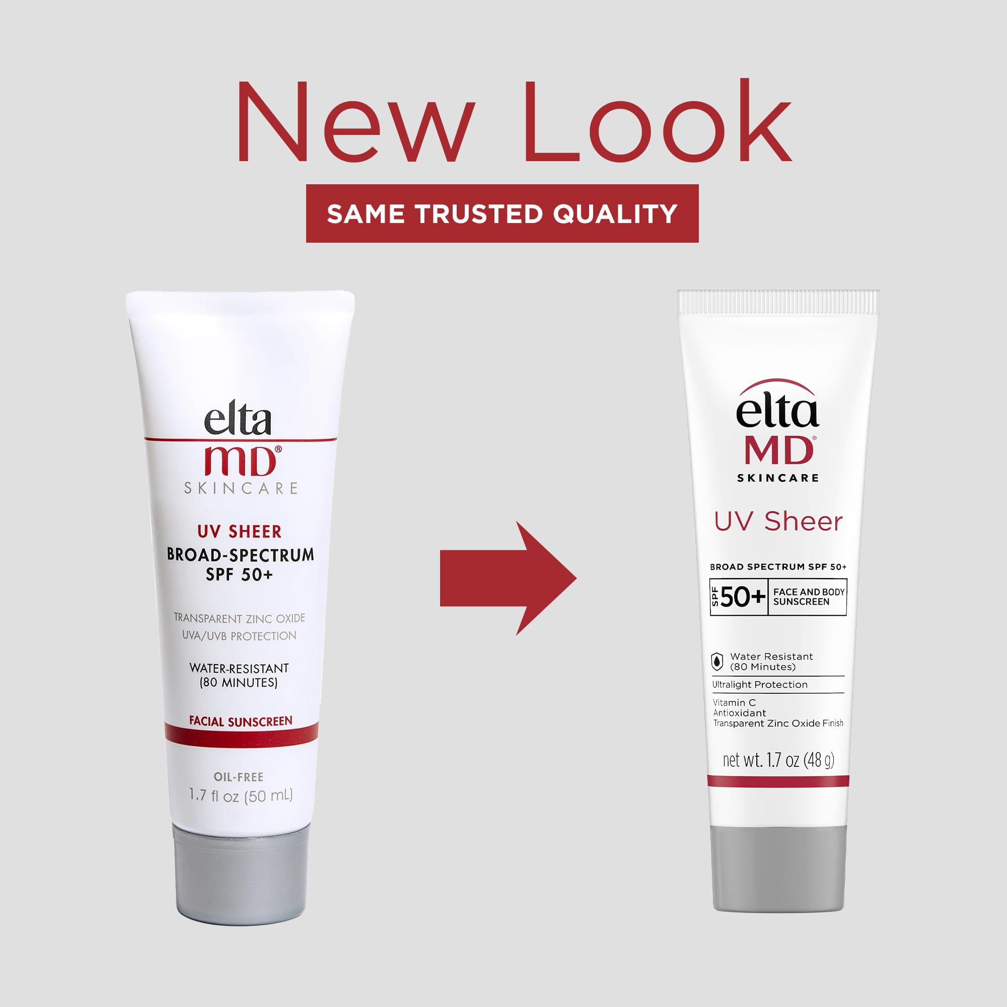 EltaMD pump close-up dispensing sunscreen for precise, mess-free application