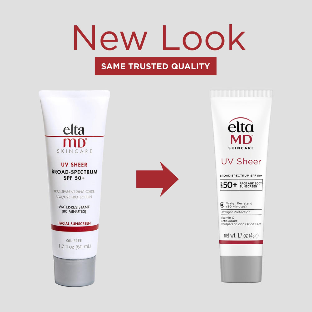 EltaMD pump close-up dispensing sunscreen for precise, mess-free application