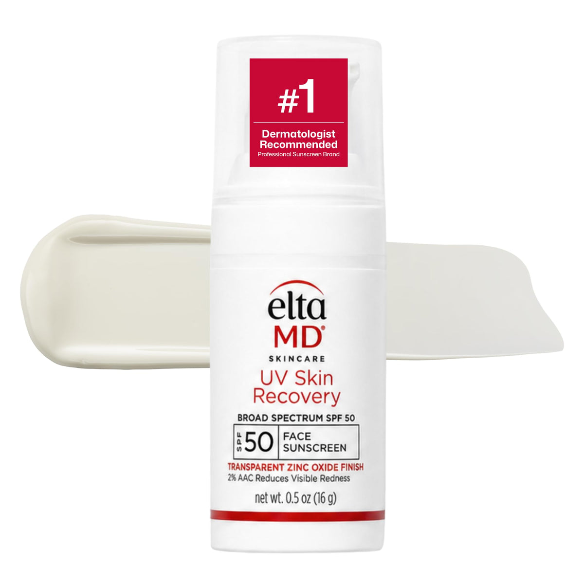 EltaMD front packaging showing compact SPF 50 for travel convenience