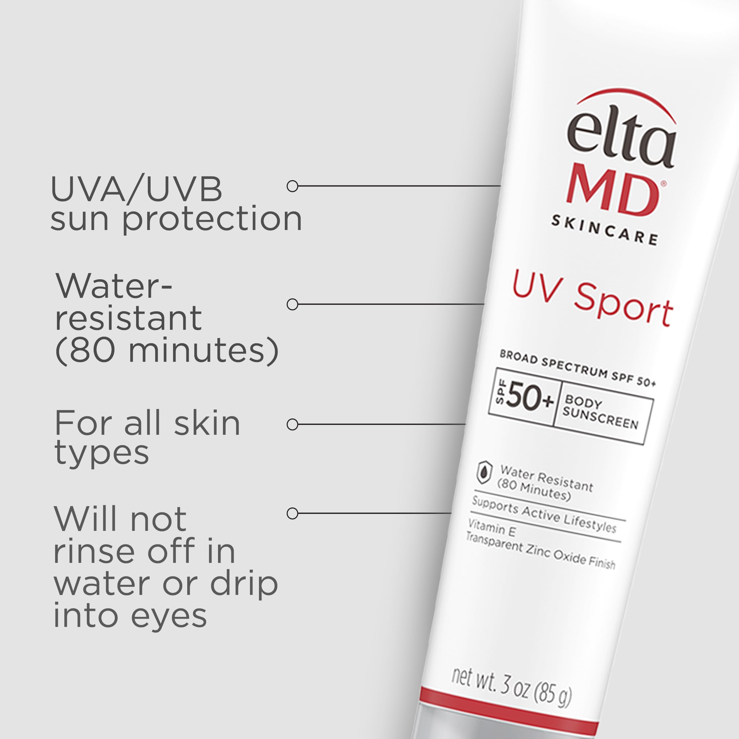 EltaMD lotion pump close-up demonstrating easy dispense and control