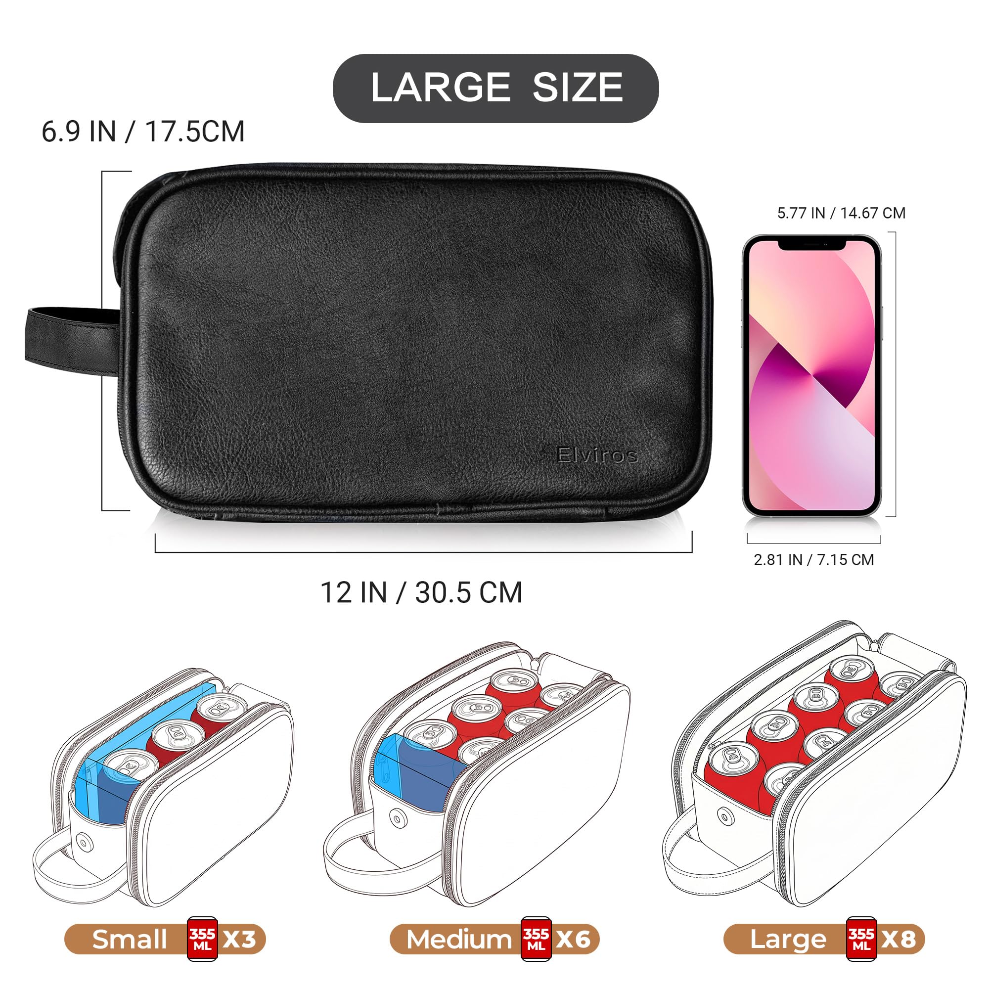 Elviros waterproof drawstring pouch for shoes and hair dryer containment