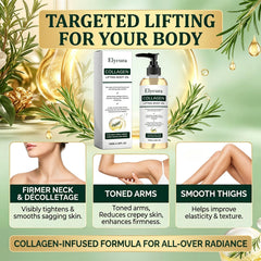 Elycura Collagen applied to neck during massage for firmer-looking skin