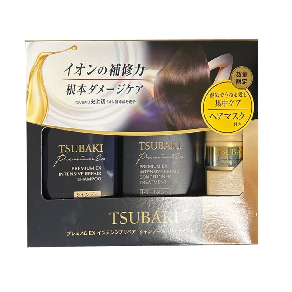 EM Tsubaki shampoo lather texture on palm, showing rich foam and cleansing benefit