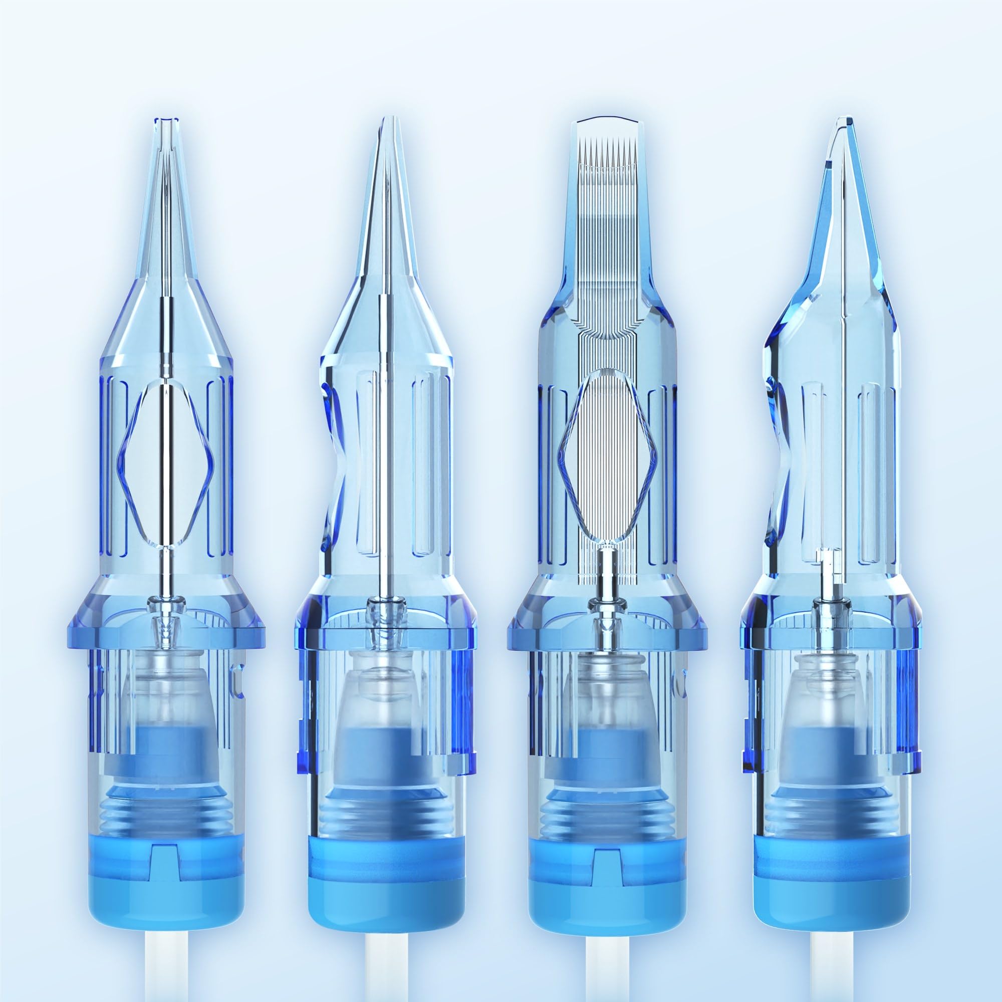 Emalla close-up of sharpened needle tips delivering cleaner lines and precision