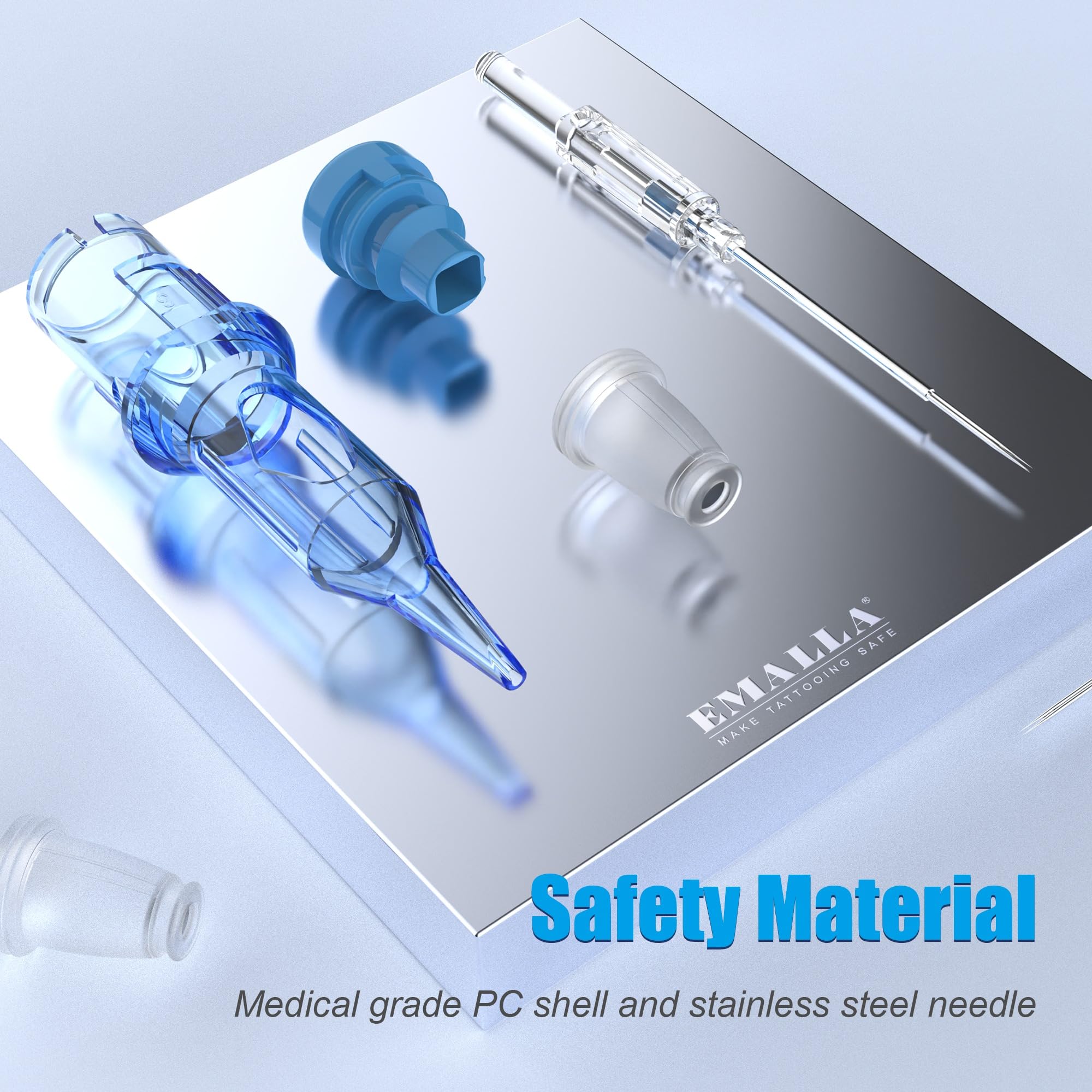 Emalla ELIOT sharpened needle tip close-up ensuring precise lining accuracy