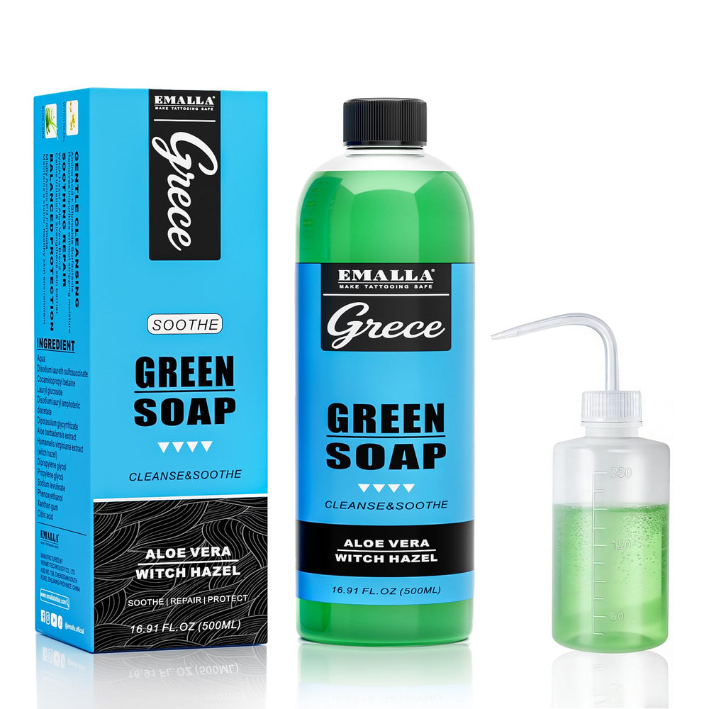 Emalla GRECE front bottle showing full kit and professional branding benefit