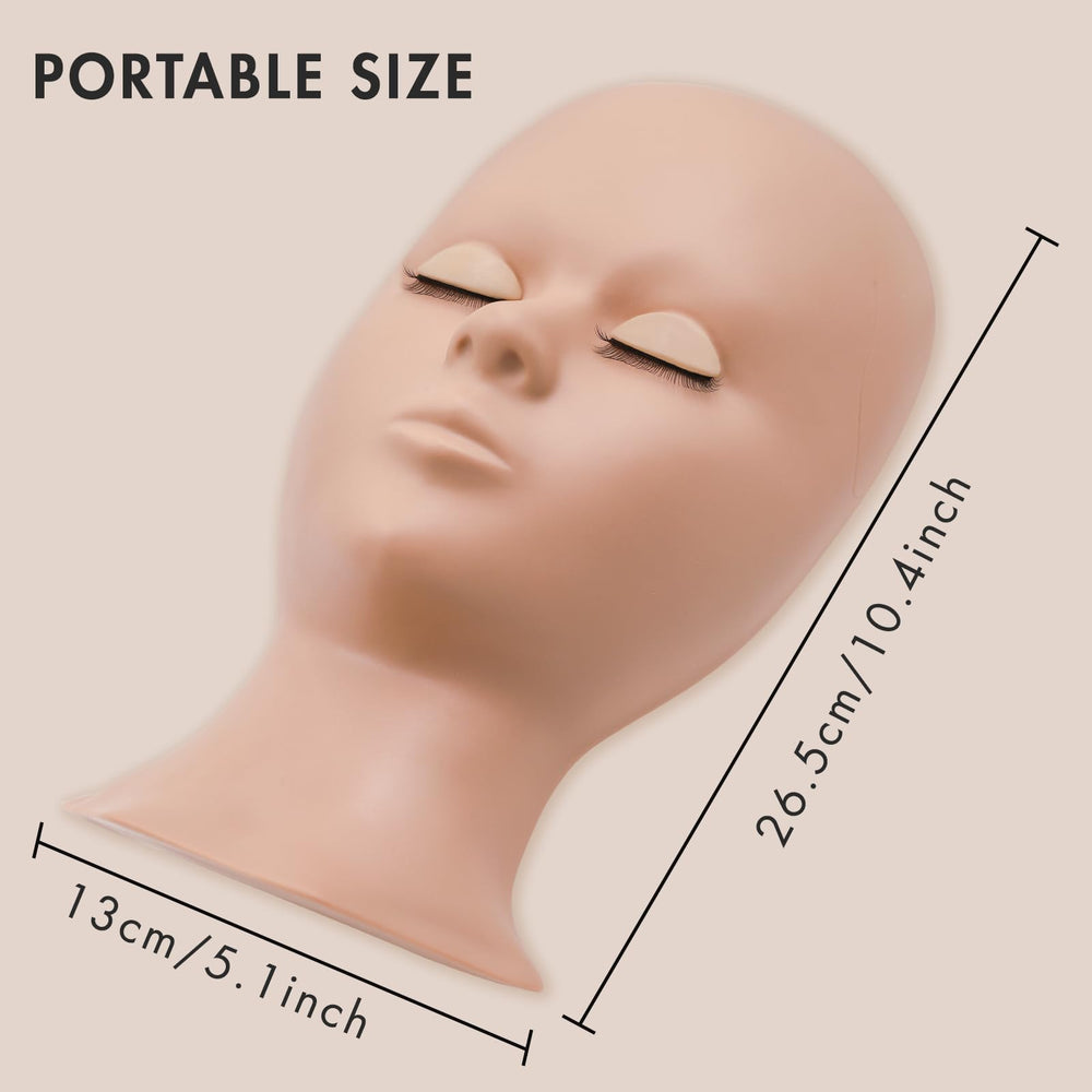 Embagol used in a practice session with tweezers and lashes for skill building