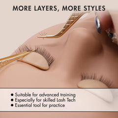 Embagol three pairs of replacement eyelids laid out for varied practice scenarios